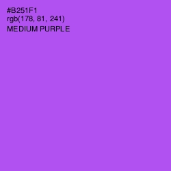 #B251F1 - Medium Purple Color Image