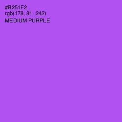 #B251F2 - Medium Purple Color Image