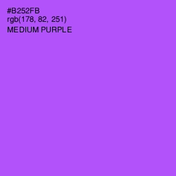 #B252FB - Medium Purple Color Image
