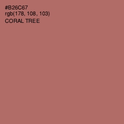 #B26C67 - Coral Tree Color Image
