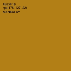 #B27F16 - Mandalay Color Image