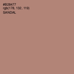 #B28477 - Sandal Color Image