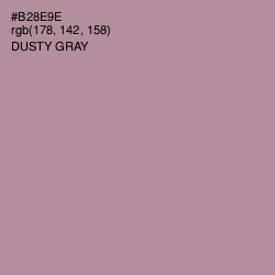#B28E9E - Dusty Gray Color Image