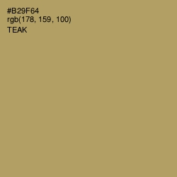 #B29F64 - Teak Color Image