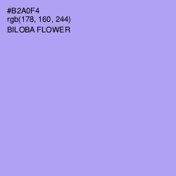 #B2A0F4 - Biloba Flower Color Image
