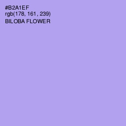 #B2A1EF - Biloba Flower Color Image