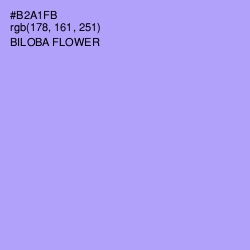 #B2A1FB - Biloba Flower Color Image