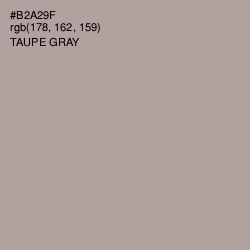 #B2A29F - Taupe Gray Color Image