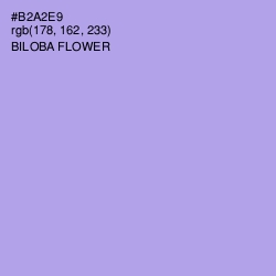 #B2A2E9 - Biloba Flower Color Image