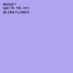 #B2A3F1 - Biloba Flower Color Image