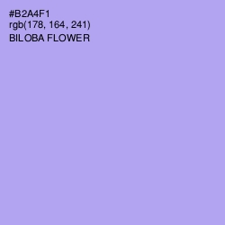 #B2A4F1 - Biloba Flower Color Image