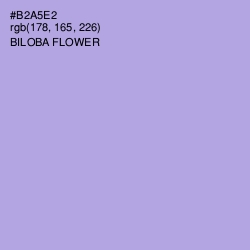 #B2A5E2 - Biloba Flower Color Image