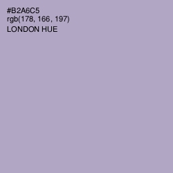 #B2A6C5 - London Hue Color Image