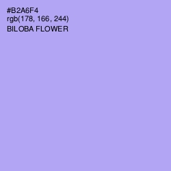 #B2A6F4 - Biloba Flower Color Image