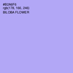 #B2A6F6 - Biloba Flower Color Image