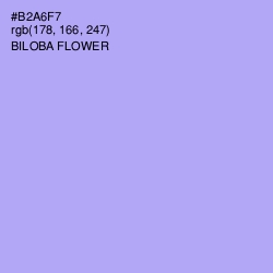 #B2A6F7 - Biloba Flower Color Image