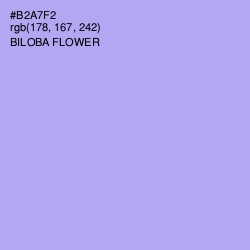 #B2A7F2 - Biloba Flower Color Image