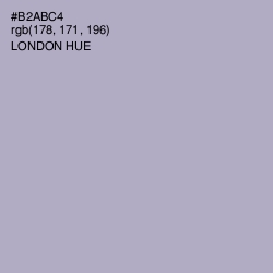 #B2ABC4 - London Hue Color Image