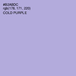 #B2ABDC - Cold Purple Color Image