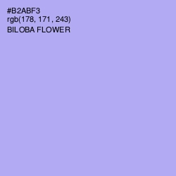 #B2ABF3 - Biloba Flower Color Image