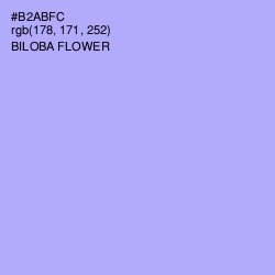 #B2ABFC - Biloba Flower Color Image