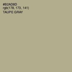 #B2AD8D - Taupe Gray Color Image