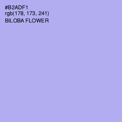 #B2ADF1 - Biloba Flower Color Image