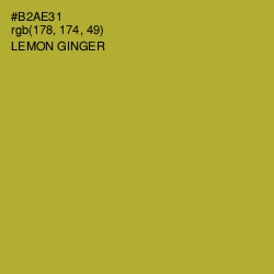 #B2AE31 - Lemon Ginger Color Image