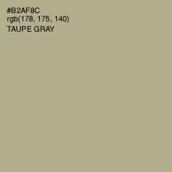 #B2AF8C - Taupe Gray Color Image