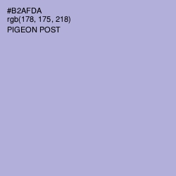 #B2AFDA - Pigeon Post Color Image