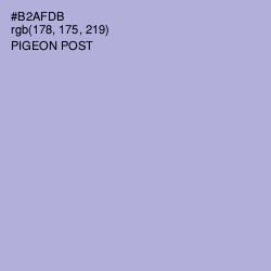 #B2AFDB - Pigeon Post Color Image