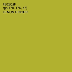 #B2B02F - Lemon Ginger Color Image