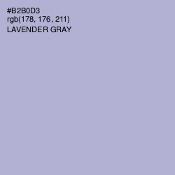 #B2B0D3 - Lavender Gray Color Image