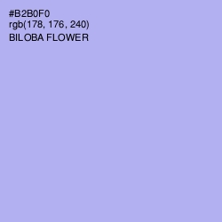 #B2B0F0 - Biloba Flower Color Image