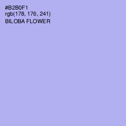 #B2B0F1 - Biloba Flower Color Image