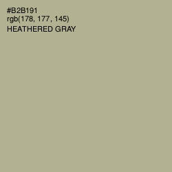#B2B191 - Heathered Gray Color Image