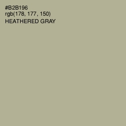 #B2B196 - Heathered Gray Color Image