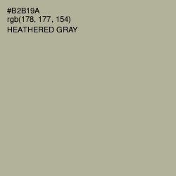 #B2B19A - Heathered Gray Color Image