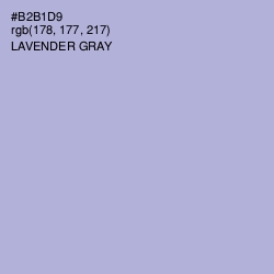 #B2B1D9 - Lavender Gray Color Image