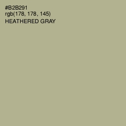 #B2B291 - Heathered Gray Color Image