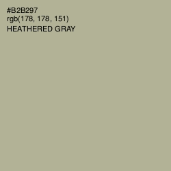 #B2B297 - Heathered Gray Color Image