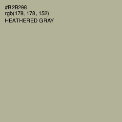#B2B298 - Heathered Gray Color Image
