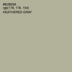 #B2B29A - Heathered Gray Color Image