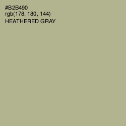 #B2B490 - Heathered Gray Color Image