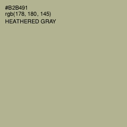 #B2B491 - Heathered Gray Color Image