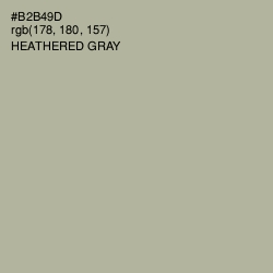 #B2B49D - Heathered Gray Color Image