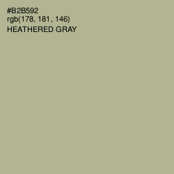 #B2B592 - Heathered Gray Color Image