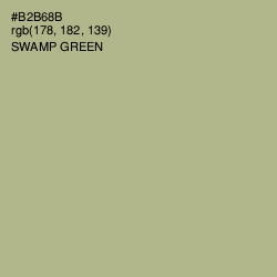 #B2B68B - Swamp Green Color Image