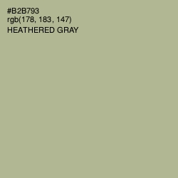 #B2B793 - Heathered Gray Color Image