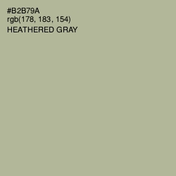 #B2B79A - Heathered Gray Color Image